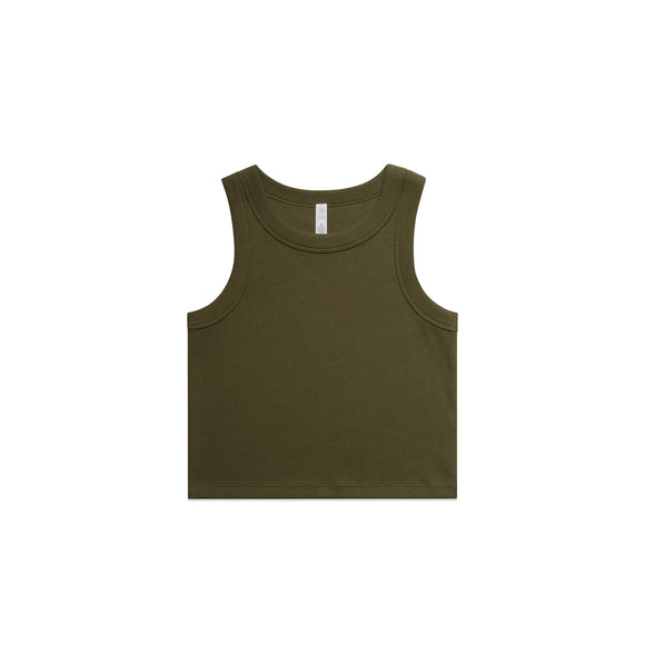 ORGANIC RIB CROP TANK -AS 4064G