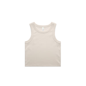 ORGANIC RIB CROP TANK -AS 4064G