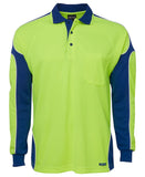 JB'S HI VIS L/S ARM PANEL POLO