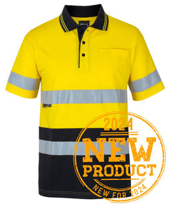 JB'S HI VIS (D+N) S/S COTTON POLO 6DCPS