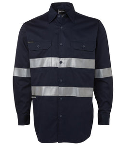 JB'S L/S 190G WORK SHIRT WITH REFLECTIVE TAPE 6HDNL