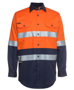 JB'S HI VIS (D+N) L/S 190G WORK SHIRT 6HLS