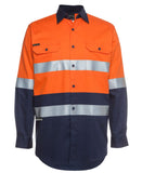 JB'S HI VIS (D+N) L/S 190G WORK SHIRT 6HLS