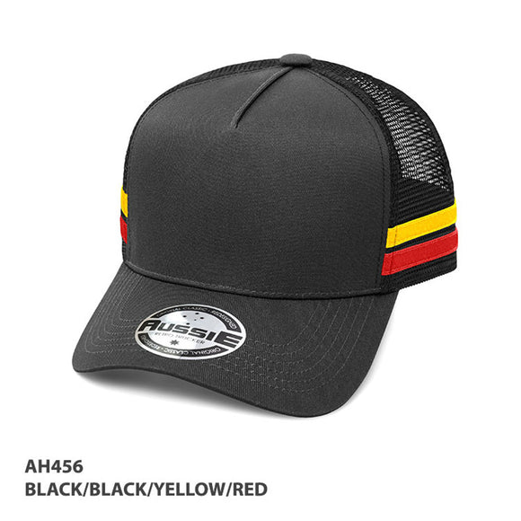 A-FRAME STRIPED TRUCKER CAP -AH456