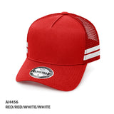 A-FRAME STRIPED TRUCKER CAP -AH456