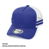 A-FRAME STRIPED TRUCKER CAP -AH456