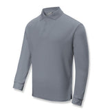 Adults Plain Breezeway Micromesh Long Sleeve Polo (S- XL)