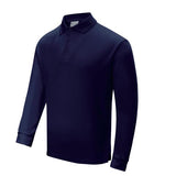 Adults Plain Breezeway Micromesh Long Sleeve Polo (S- XL)