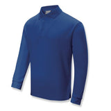 Adults Plain Breezeway Micromesh Long Sleeve Polo (S- XL)