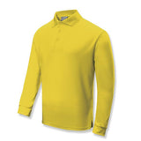 Adults Plain Breezeway Micromesh Long Sleeve Polo (S- XL)