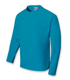 Unisex Kids Plain Breezeway Micromesh Long Sleeve Tee - (4-10)