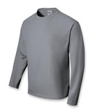 Unisex Kids Plain Breezeway Micromesh Long Sleeve Tee - (4-10)