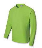 Unisex Kids Plain Breezeway Micromesh Long Sleeve Tee - (4-10)