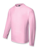 Unisex Kids Plain Breezeway Micromesh Long Sleeve Tee - (4-10)