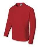 Unisex Kids Plain Breezeway Micromesh Long Sleeve Tee - (4-10)