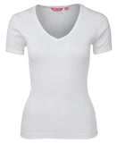 LADIES - Black & White V-Neck T-Shirts