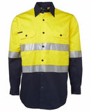 JB's Hi Vis L/S (D+N) 150G Work Shirt