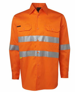 JB's Hi Vis L/S (D+N) 150G Work Shirt