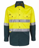 JB's Hi Vis L/S (D+N) 150G Work Shirt