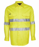 JB's Hi Vis L/S (D+N) 150G Work Shirt
