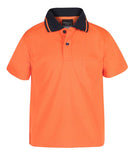 Infants Hi Vis Non Cuff Traditional Polo  -6HVNC