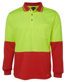 HI VIS L/S TRADITIONAL POLO 6HVPL