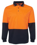 HI VIS L/S TRADITIONAL POLO 6HVPL