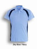 Mens Short Sleeve Contrast Panel Polo-CP0919 (3XL-5XL)