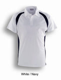 Mens Short Sleeve Contrast Panel Polo-CP0919 (3XL-5XL)