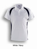 Mens Short Sleeve Contrast Panel Polo-CP0919 (S -2XL)