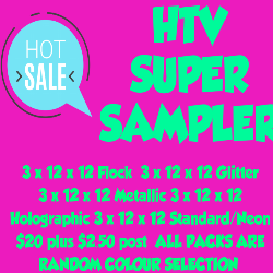 SUPER  HTV SAMPLER 15 X 12 x 12 Multi Pack